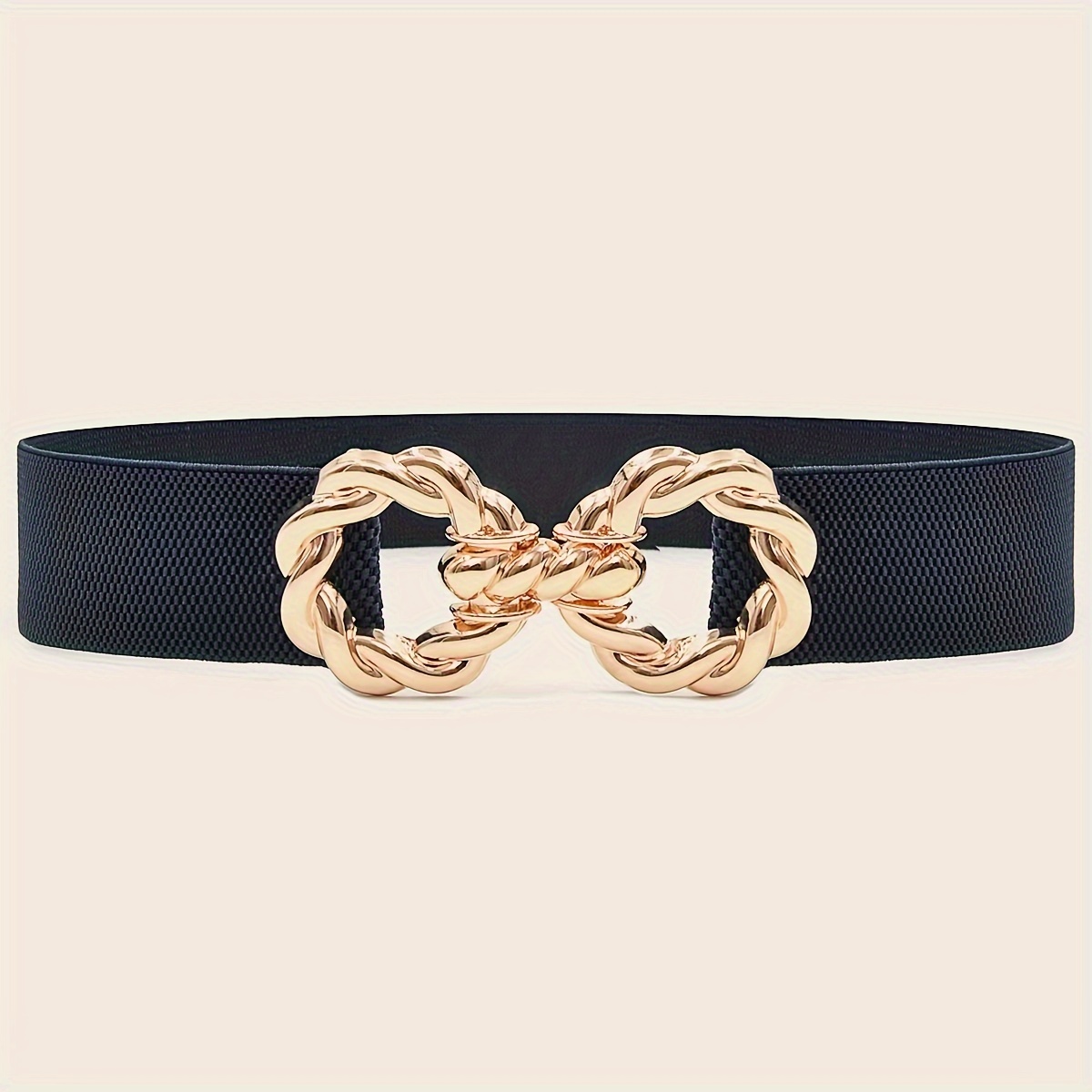 Women's Elastic Waist Belt Slimming Versatile for Casual & Business Wear